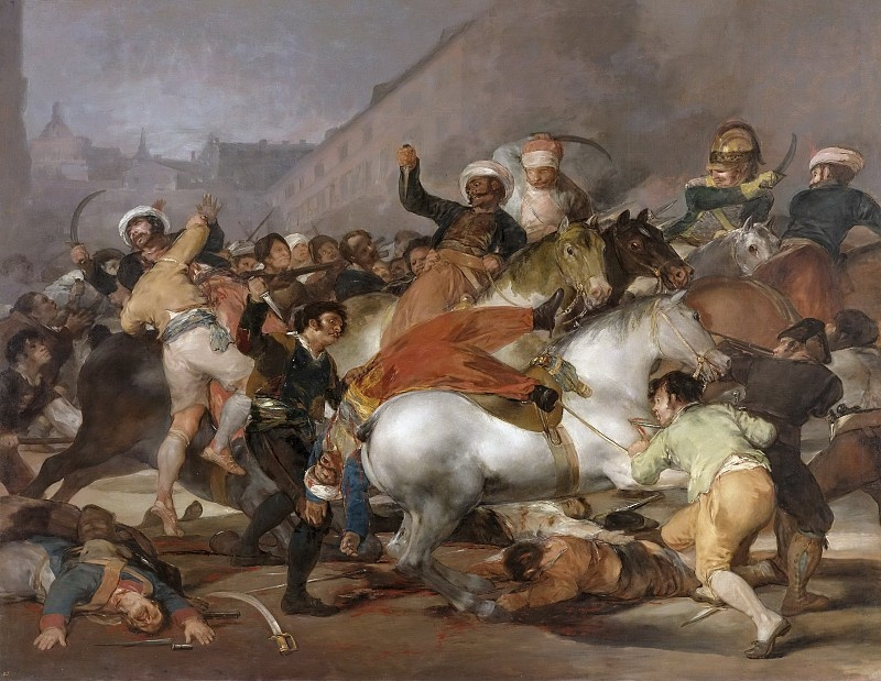 Франсиско Гойя. Восстание 2 мая 1808 года в Мадриде