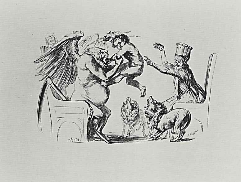 Адольф фон Менцель. Иллюстрация к "Деяниям Фридриха Великого"