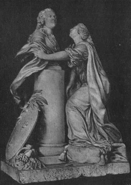 Этьен Морис Фальконе. Франция, обнимающая бюст Людовика XV