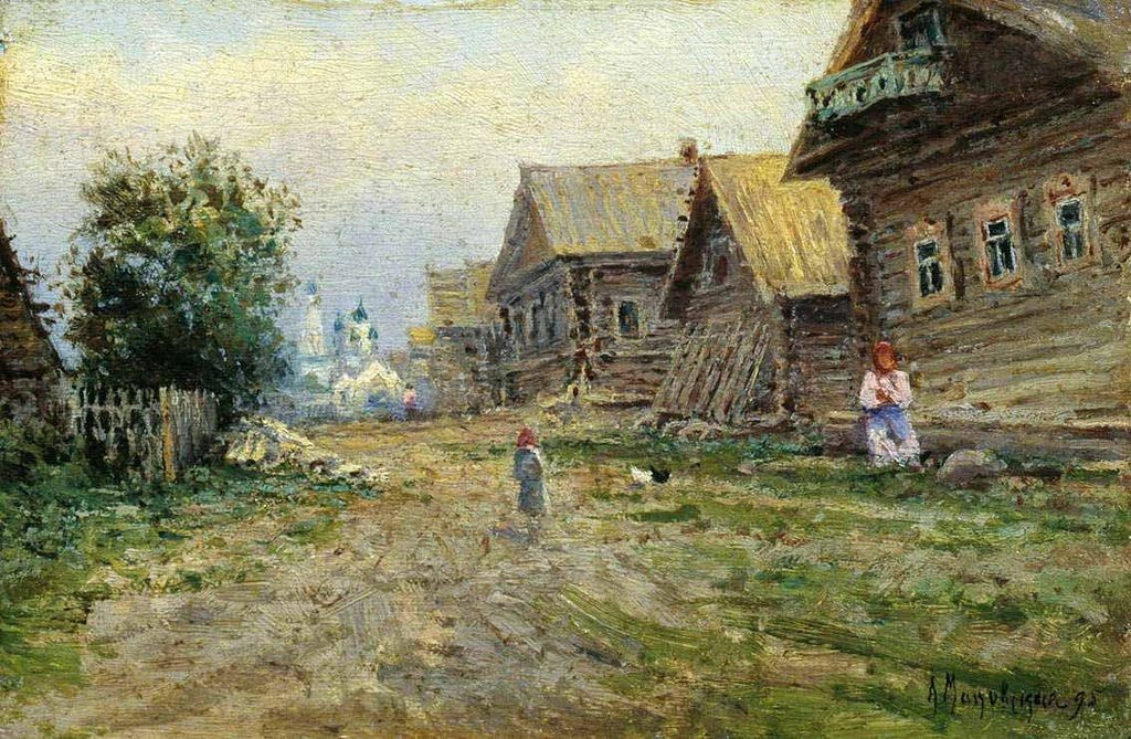 Александра Егоровна Маковская. Село