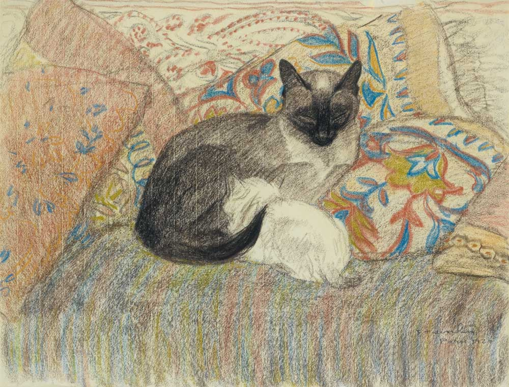 Теофиль-Александр Стейнлен. Сиамская кошка и ее котенок