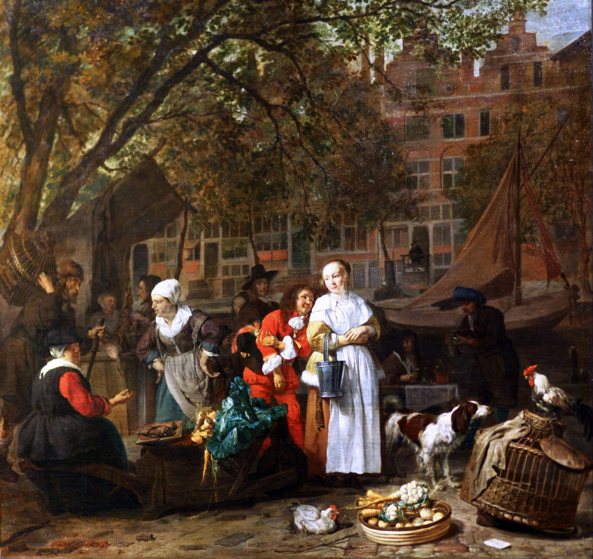 Овощной рынок в Амстердаме