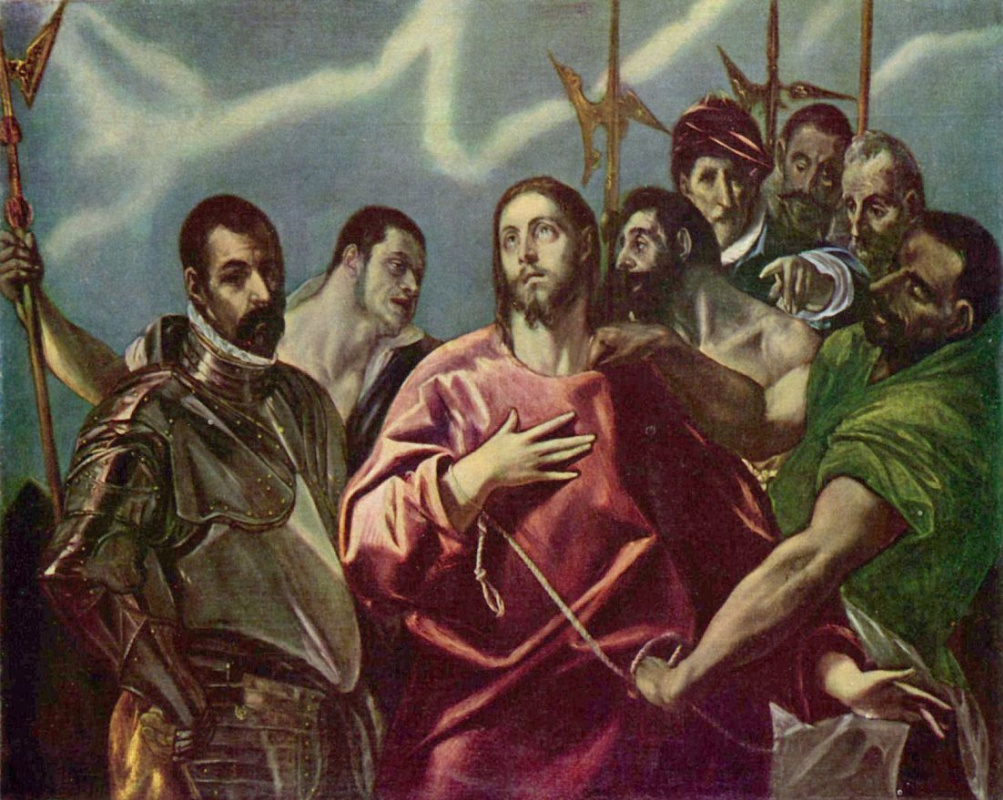 Эль Греко (Доменико Теотокопули). Воины срывают одежды с Христа
