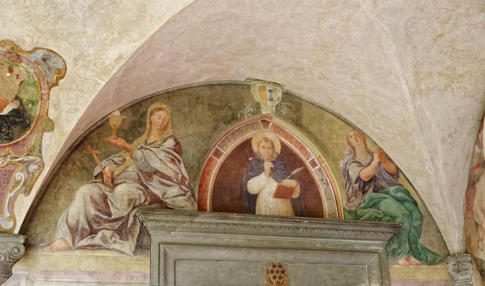 Петр Мученик предписывает молчание. Фреска монастыря Сан Марко, Флоренция