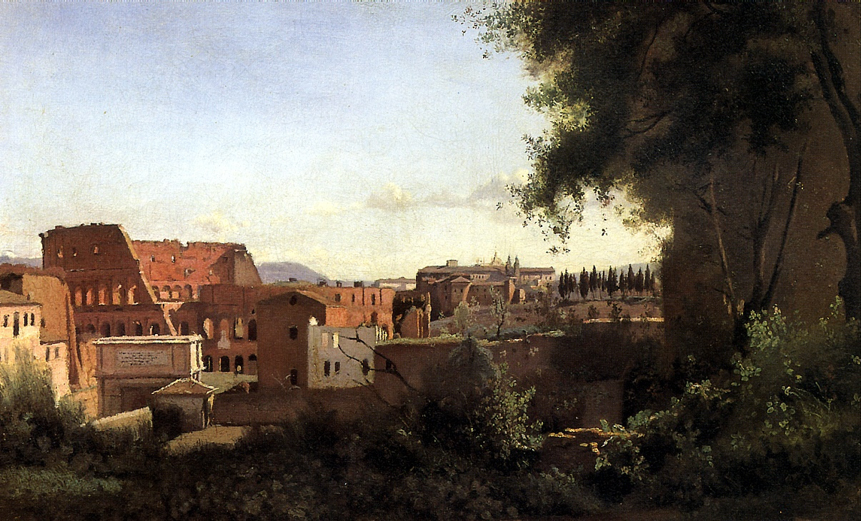 Камиль Коро. Вид Колизея от садов Фарнезе