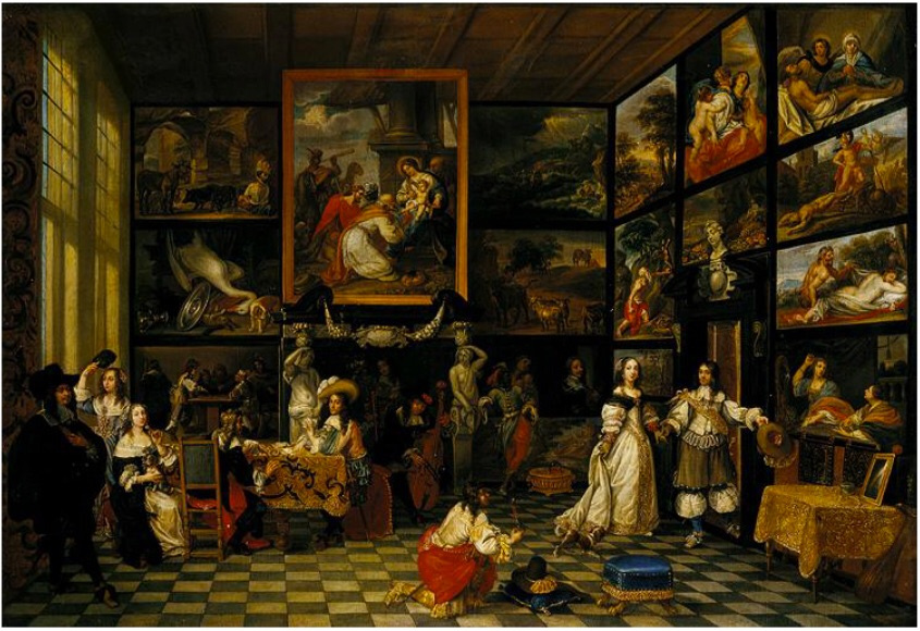 Jacob de Formentrou. Интерьер картинной галереи