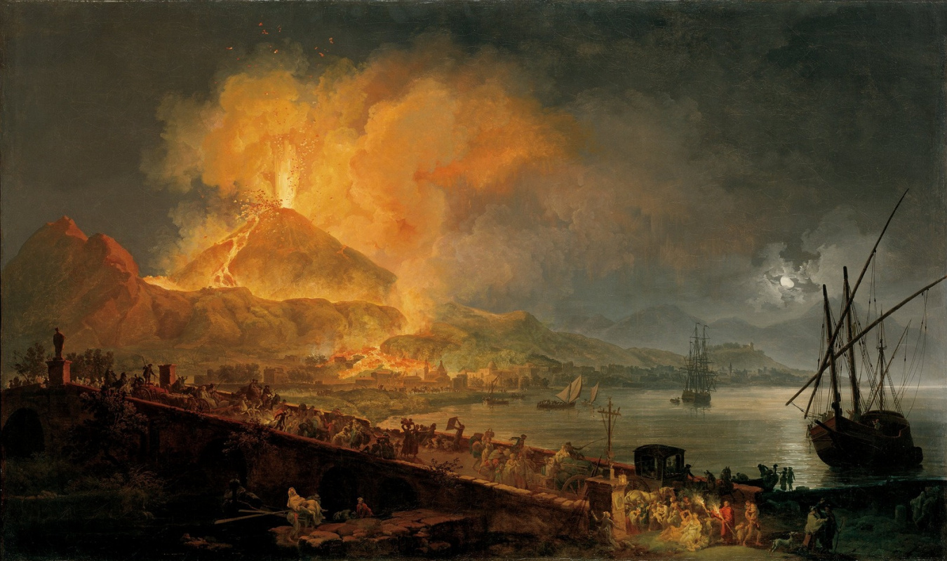 Пьер-Жак Волер. Извержение Везувия.   1777