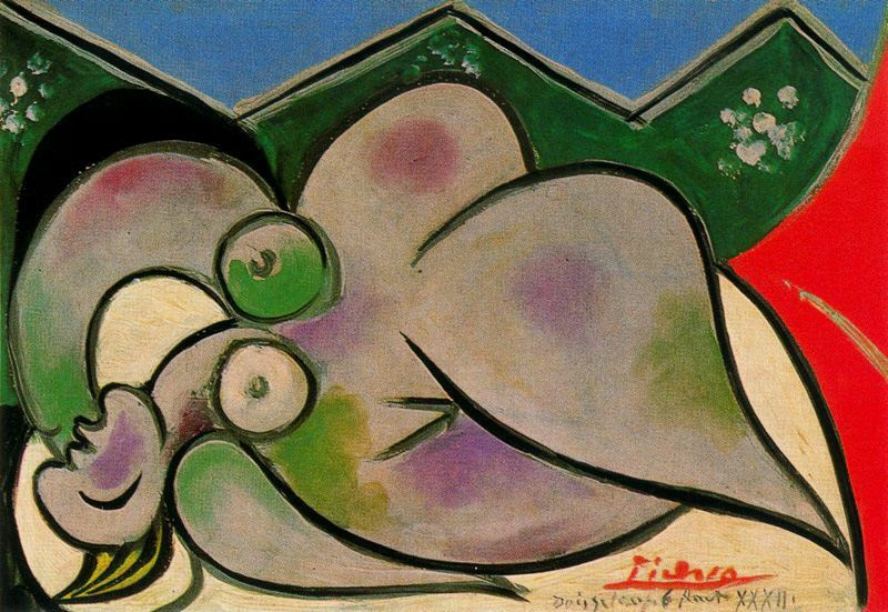 Пабло Пикассо. Лежащая женщина