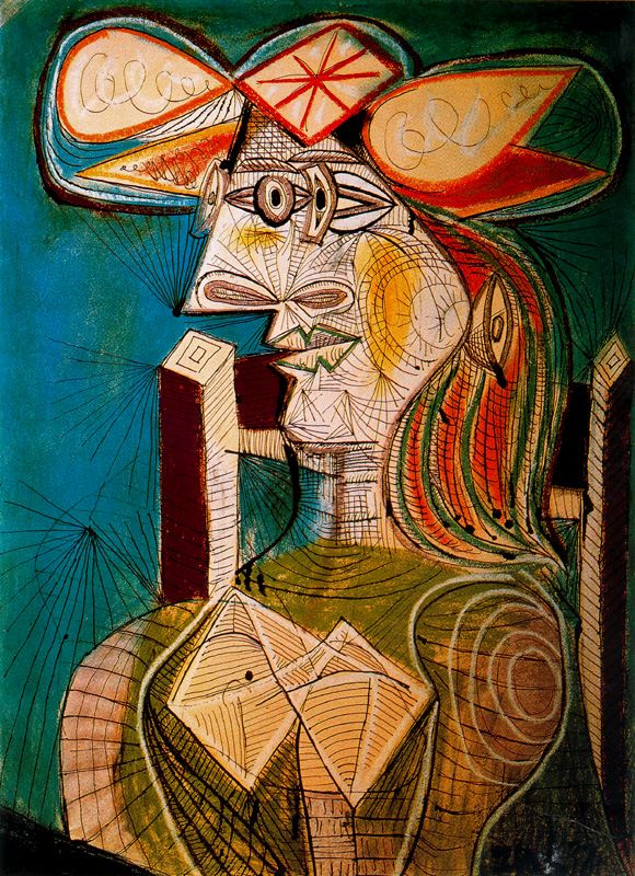 Пабло Пикассо. Сидящая женщина. Дора Маар