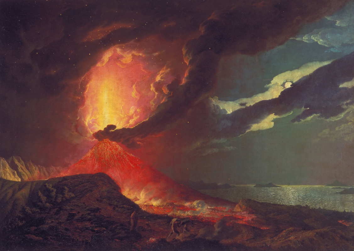 Джозеф Райт. Vesuvius in Eruption, with a View over the Islands in the Bay of Naples