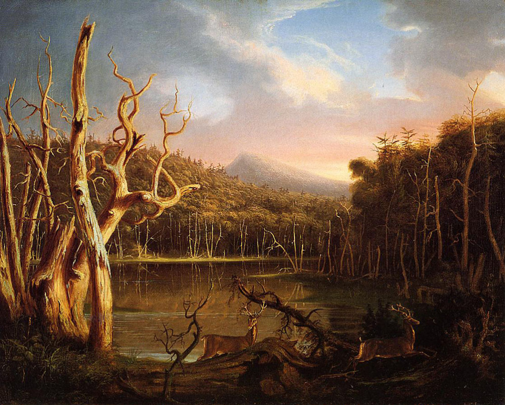Томас Коул. Озеро с мертвыми деревьями