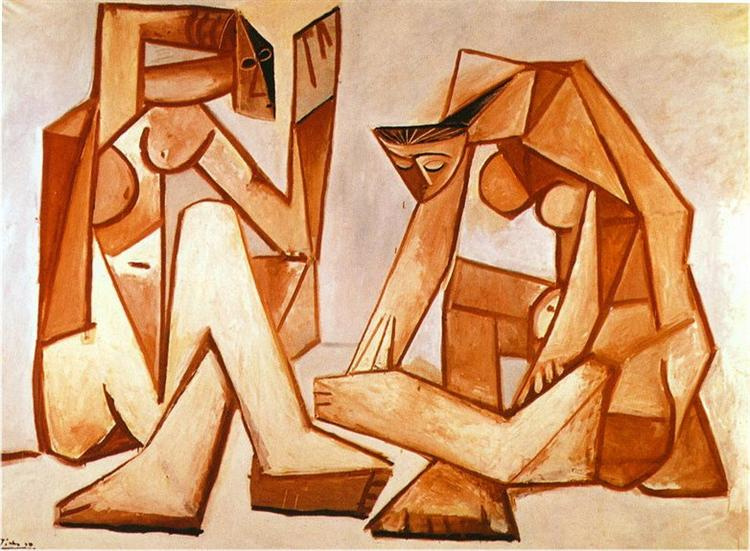 Пабло Пикассо. Две женщины на пляже