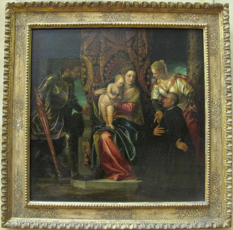 Мадонна с младенцем, со святыми Юстином и Георгием и бенедиктинскнм монахом