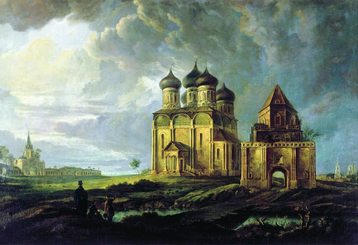 Карл-Фридрих Петрович Бодри Россия 1812 - 1894. Вид села Измайлово. 1830