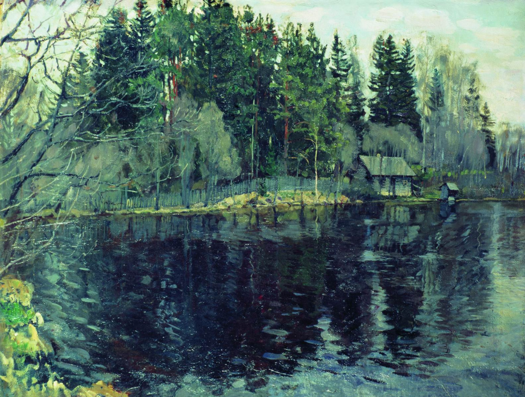 Станислав Юлианович Жуковский. Лесное озеро