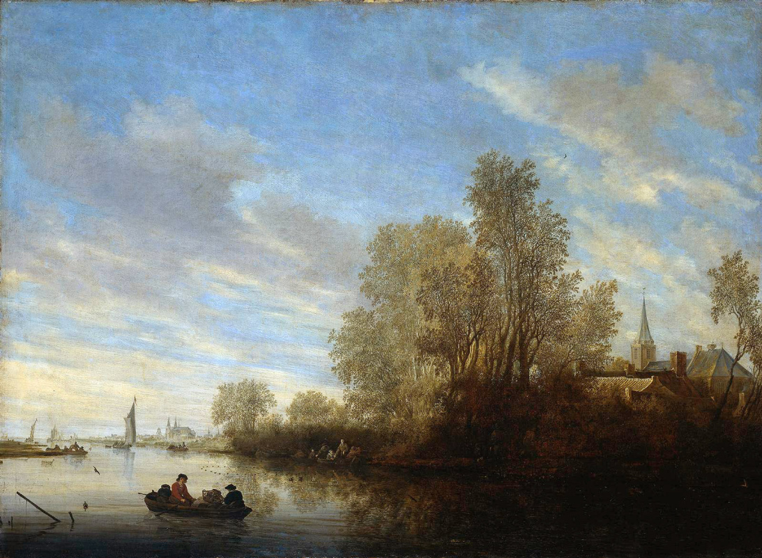 Саломон Якобс ван Рейсдал. Вид на реку