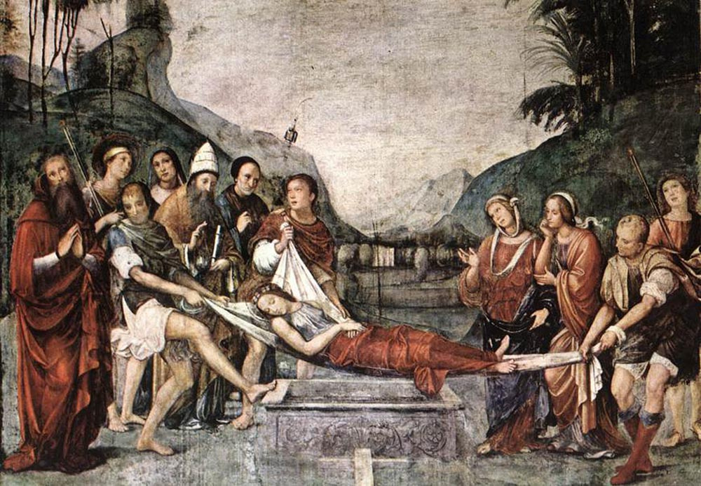 Франческо Франча. Погребение Св. Сесили