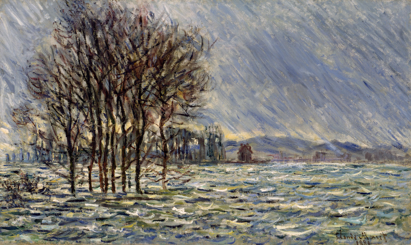 Claude Monet. Flood