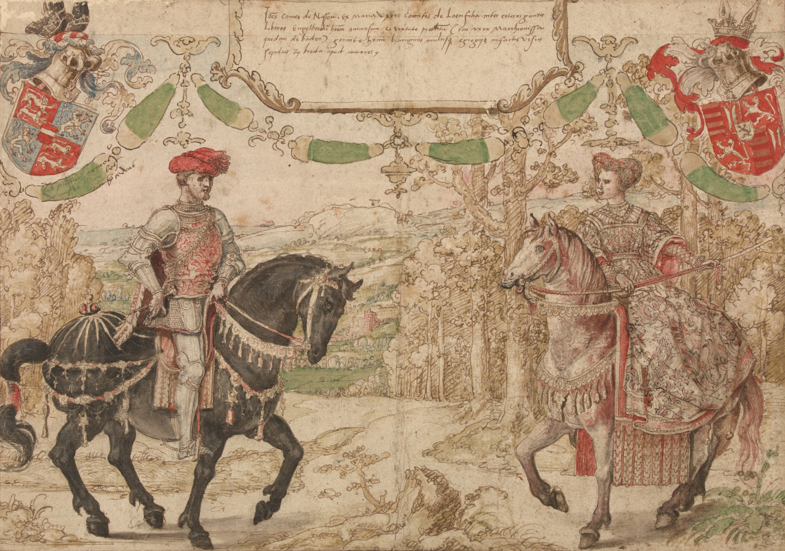 Бернарт ван Орлей. Йохан IV из Нассау и его жена Мария ван Лун-Хайнсберг