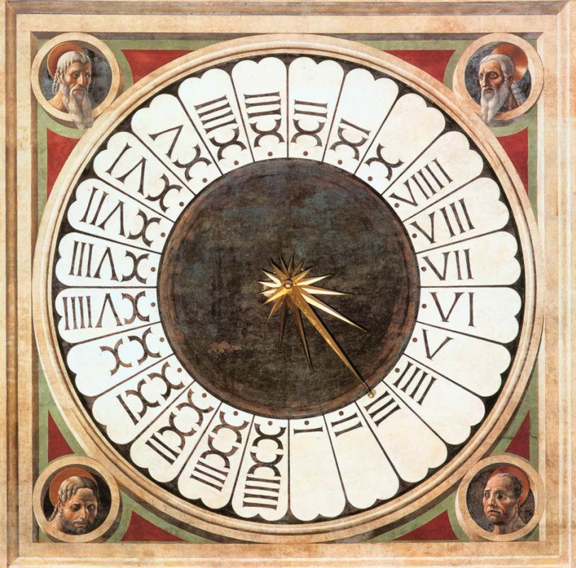 Паоло Уччелло. Часы над входом в западную часть Санта Мария дель Фьоре