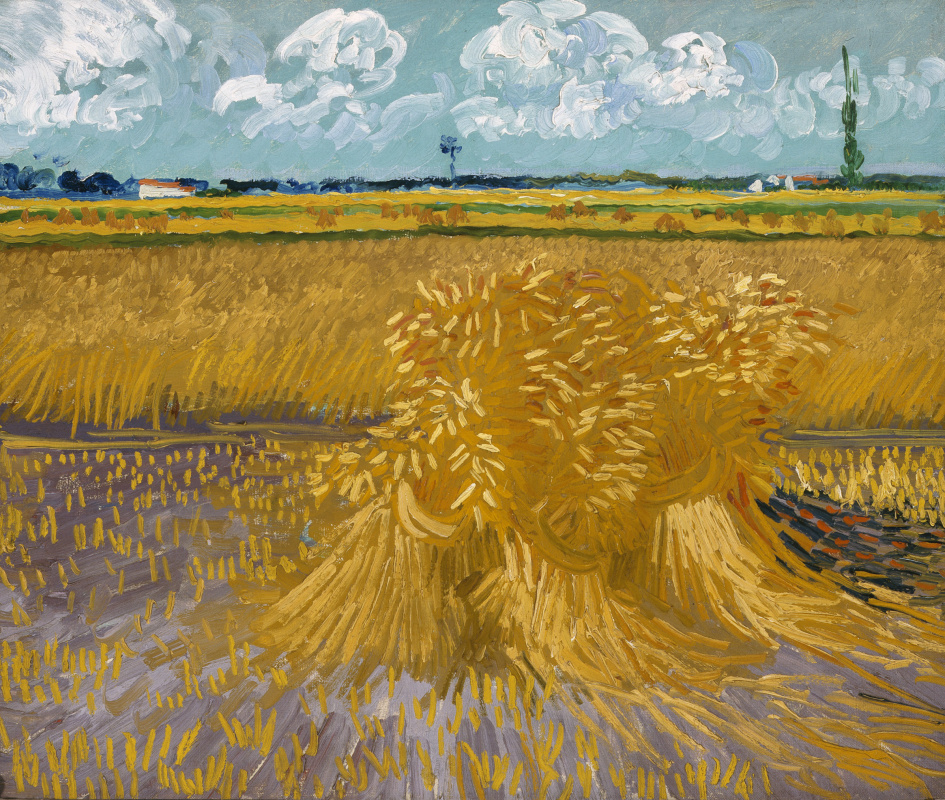Винсент Ван Гог. Пшеничное поле со снопами