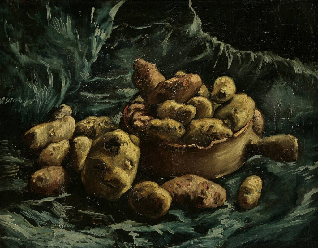 Винсент Ван Гог. Натюрморт с чашей и картофелем