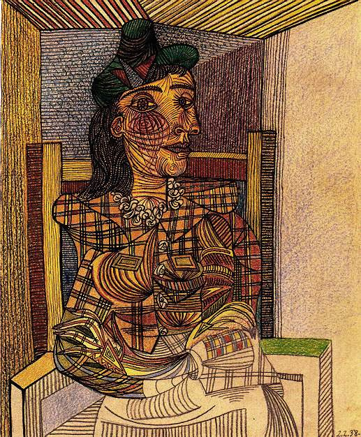 Пабло Пикассо. Портрет сидящей Доры Маар
