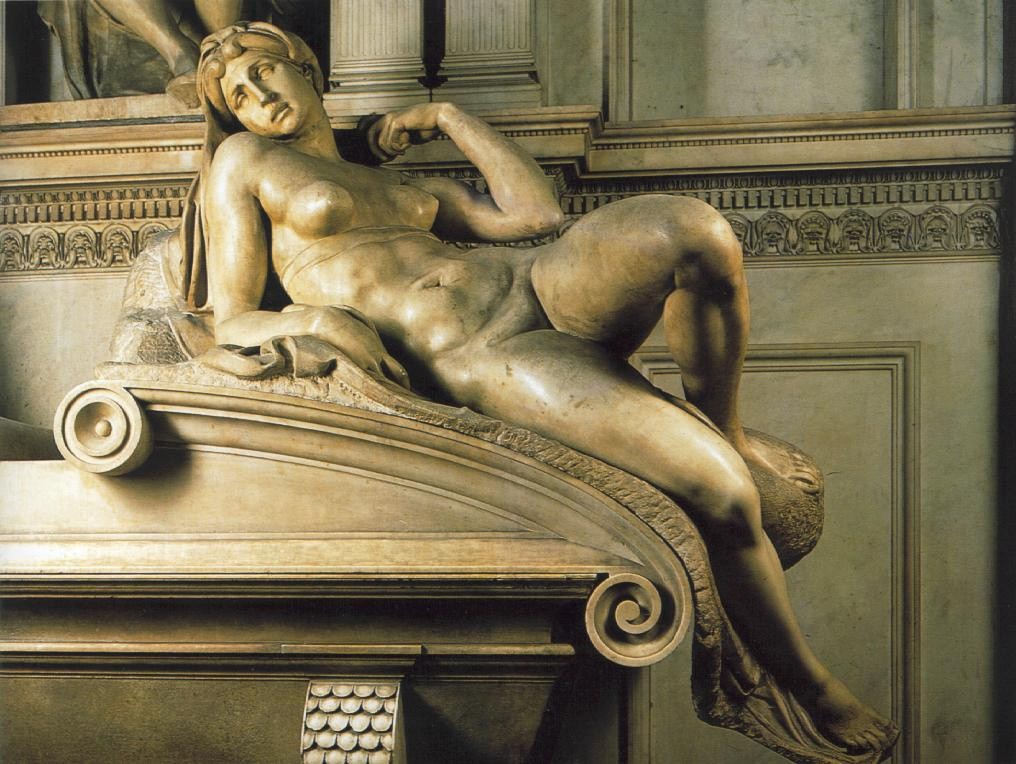 Микеланджело Буонарроти. Гробница Лоренцо Медичи. Утро