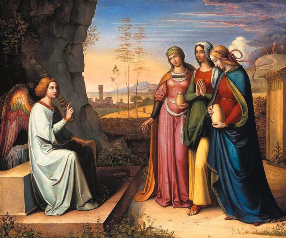 Петер фон Корнелиус. Три Марии у гробницы (Жёны-мироносицы)