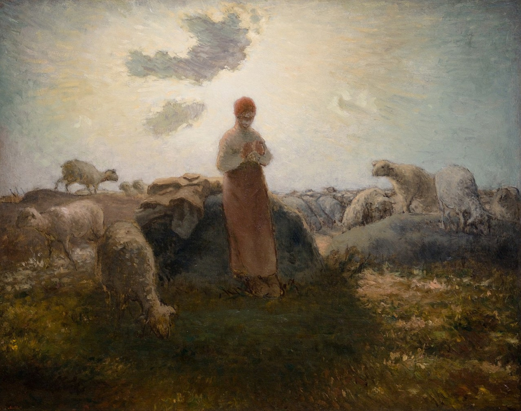 Жан-Франсуа Милле. Крестьянка, пасущая стадо