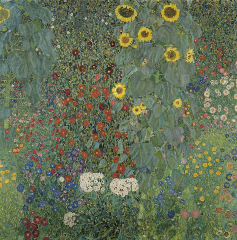 Густав Климт. Крестьянский сад с подсолнухами