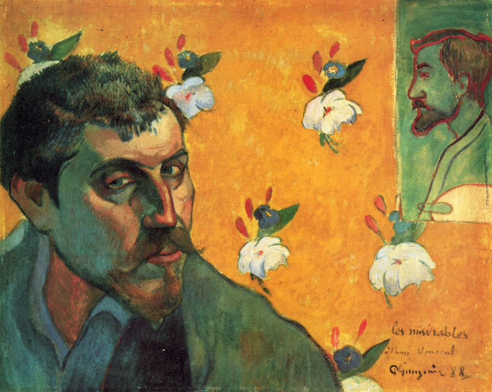 Paul Gauguin. Self Portrait with Emil Bernard (Les Miserables)