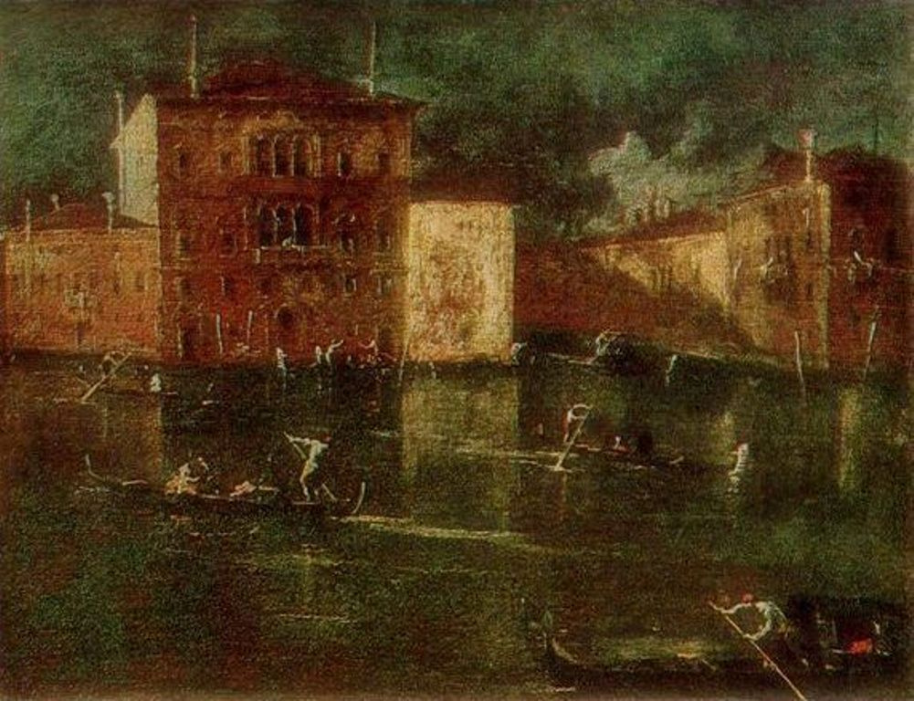 Франческо Гварди. Палаццо Бальби близ Большого канала в Венеции