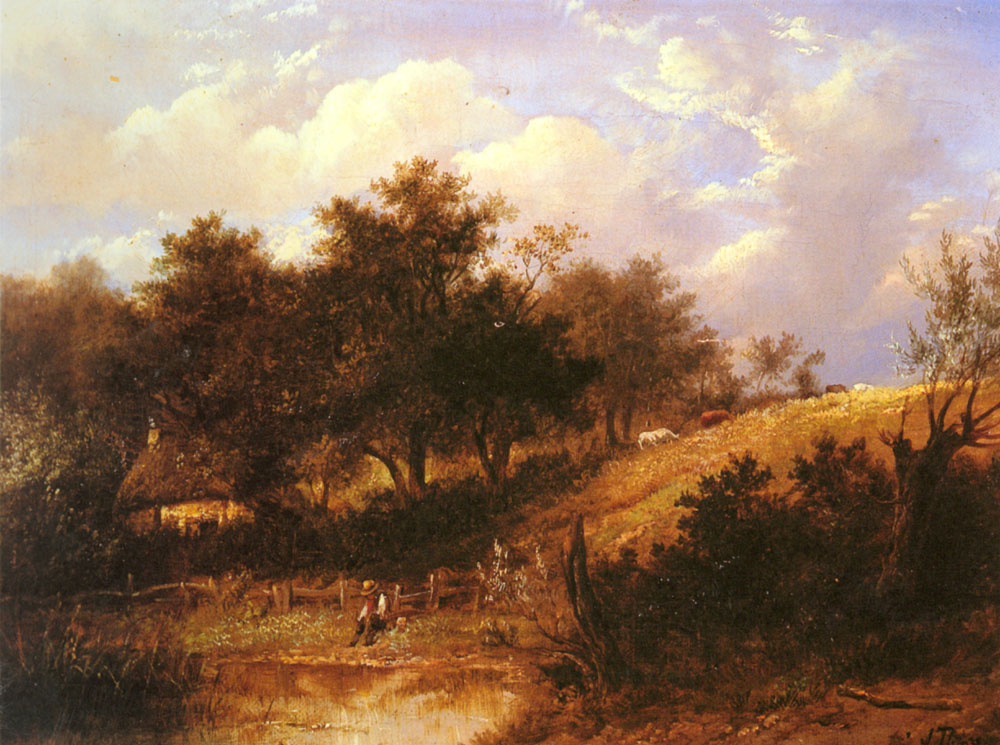 Иосиф Торс. Пейзаж с прудом