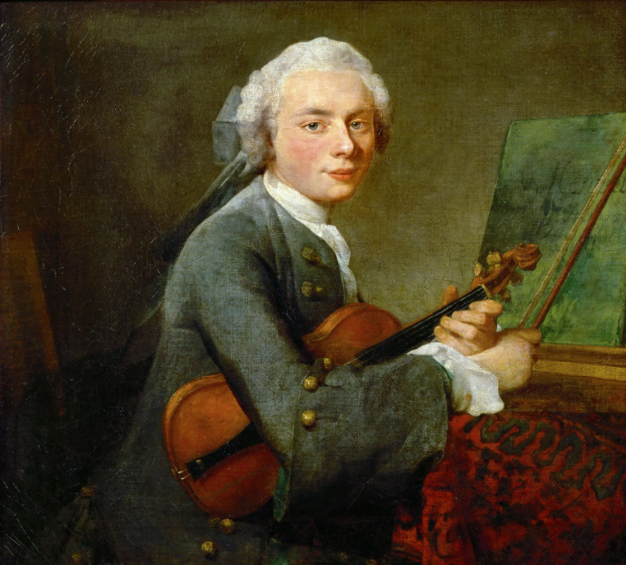 Молодой человек со скрипкой. Портрет Чарли Теодора Гофри