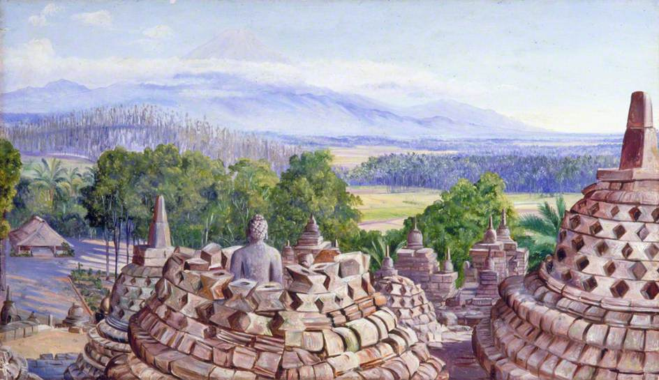 Марианна Норт. Храм с видом на вулкан, Ява