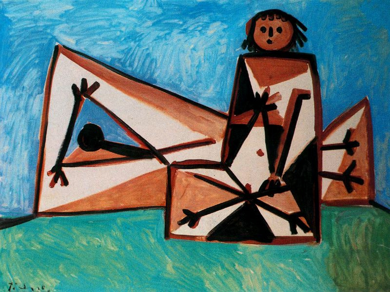 Пабло Пикассо. Мужчина и женщина на пляже