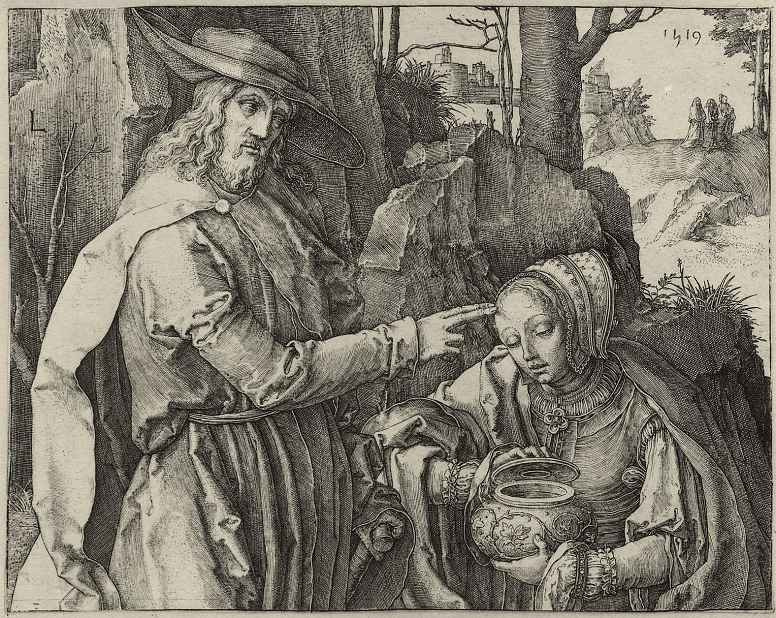 Лукас ван Лейден (Лука Лейденский). Христос-садовник, являющийся Марии Магдалине