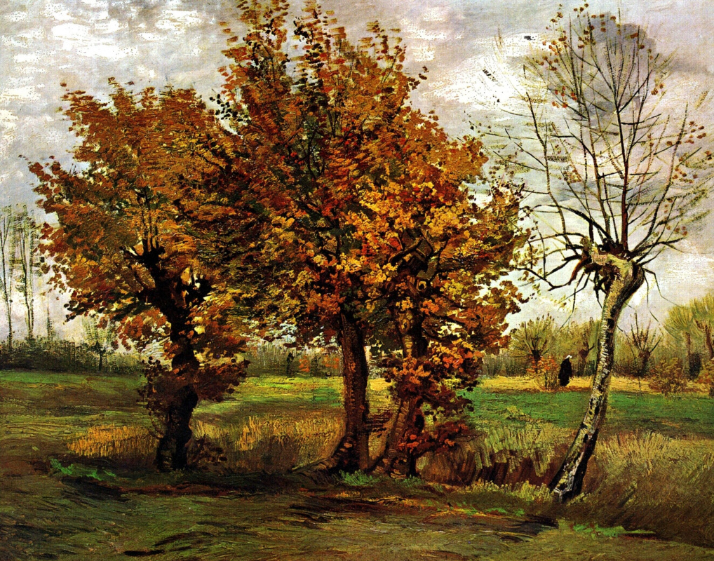 Винсент Ван Гог. Осенний пейзаж с четырьмя деревьями