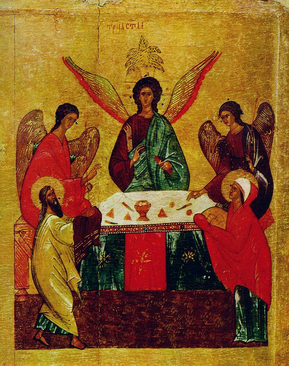 Иконопись. Троица ветхозаветная икона