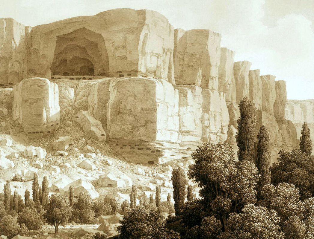Карл фон Кюгельген. Вид пещерных скал близ Качикалена
