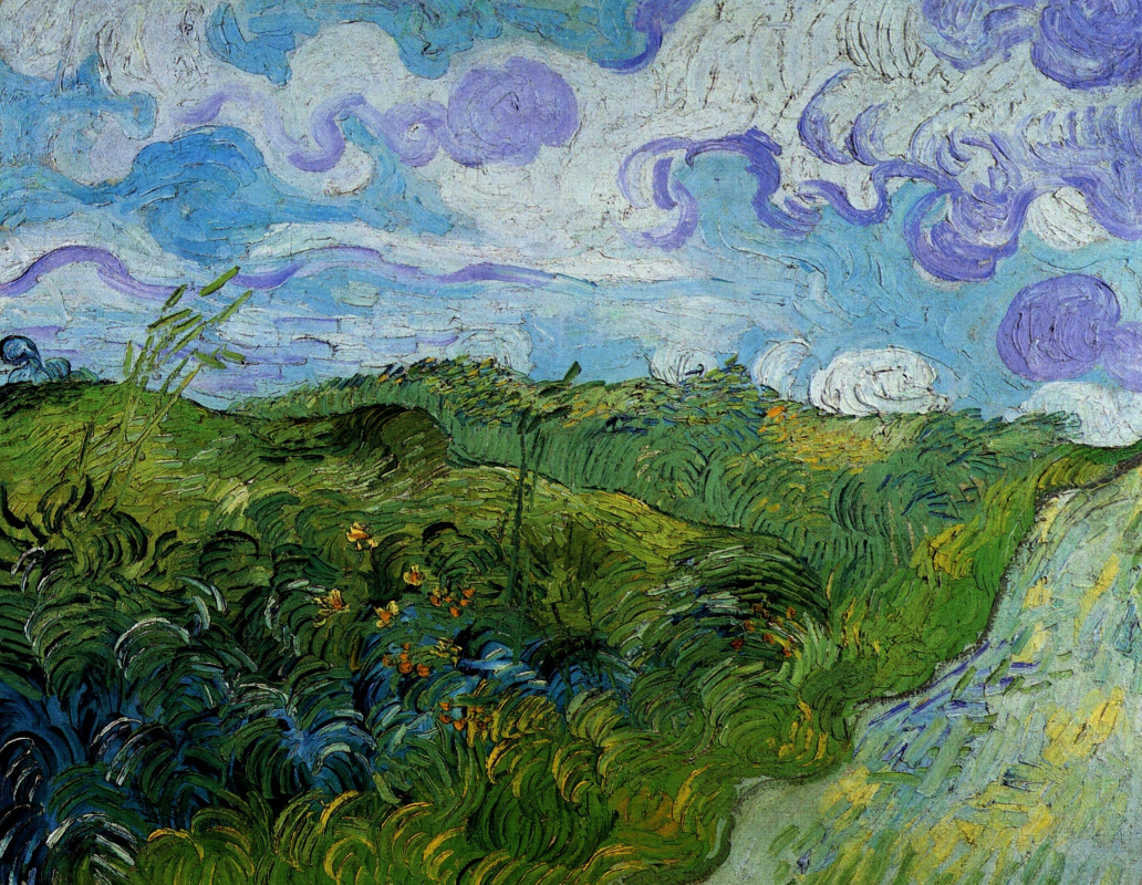 Винсент Ван Гог. Зеленые пшеничные поля