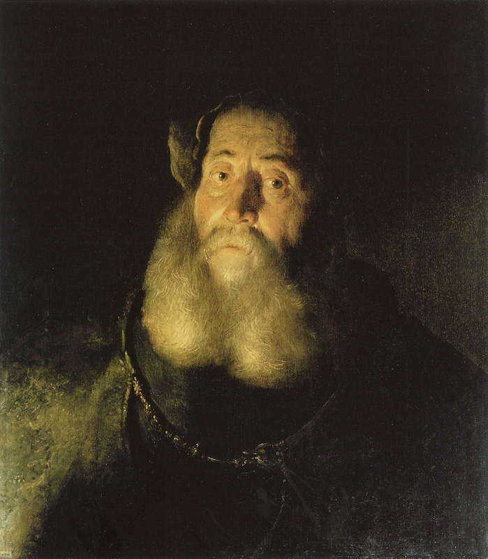 Ян Ливенс. Портрет бородатого мужчины в плаще и берете