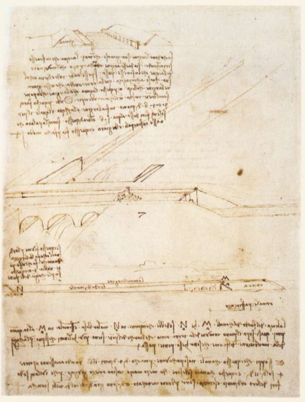 Леонардо да Винчи. Мост через канал