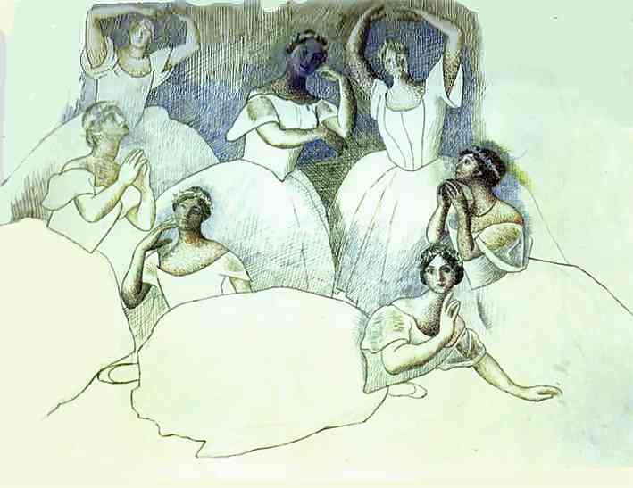 Пабло Пикассо. Группа танцовщиц