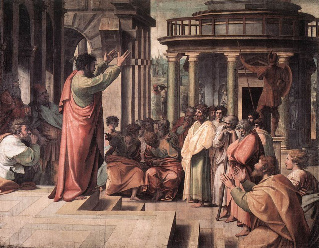 Рафаэль Санти. Святой Павел проповедует в Афинах