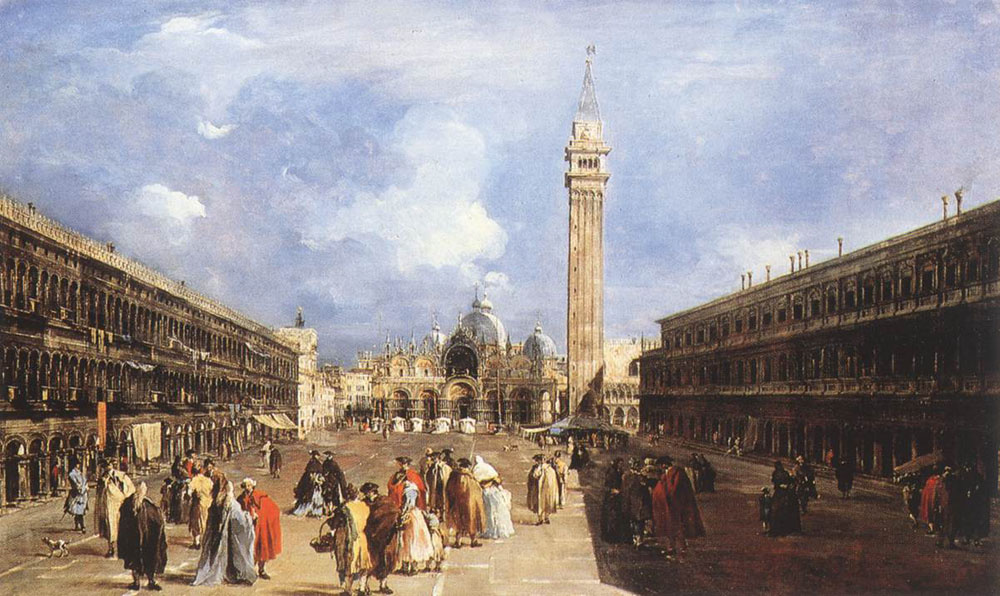 Франческо Гварди. Площадь Сан-Марко в Базилике