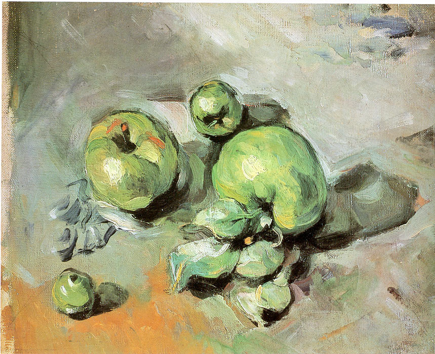 Поль Сезанн. Зеленые яблоки