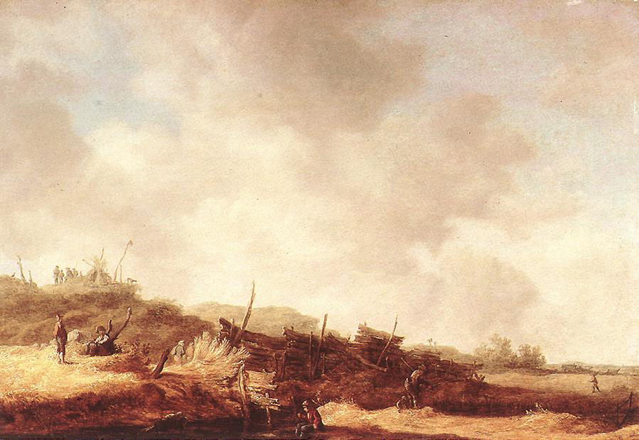 Ян ван Гойен. Пейзаж с дюнами