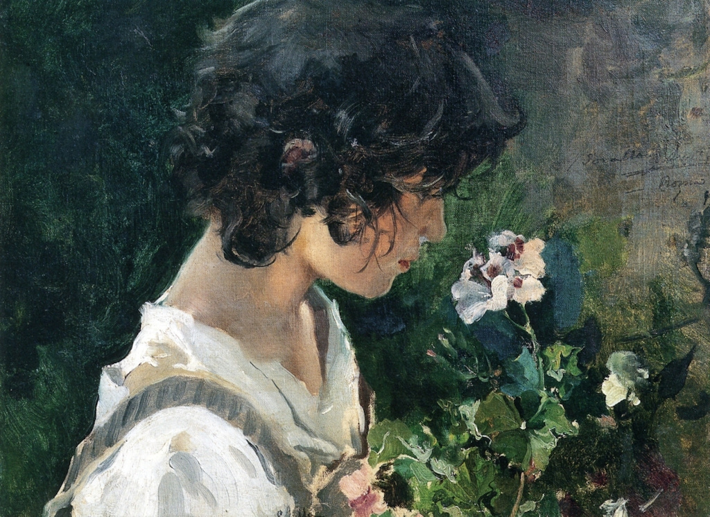 Хоакин Соролья (Соройя). Итальянская девочка с цветами